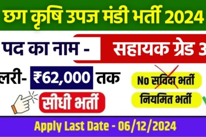 CG Assistant Grade 3 Recruitment 2024