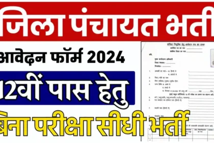 CG Zila Panchayat Bharti 2024