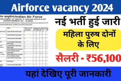 Airforce vacancy 2024