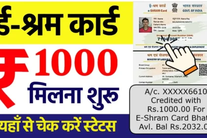 E Shram Card Status check online