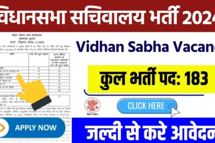 Vidhan Sabha Vacancy 2024